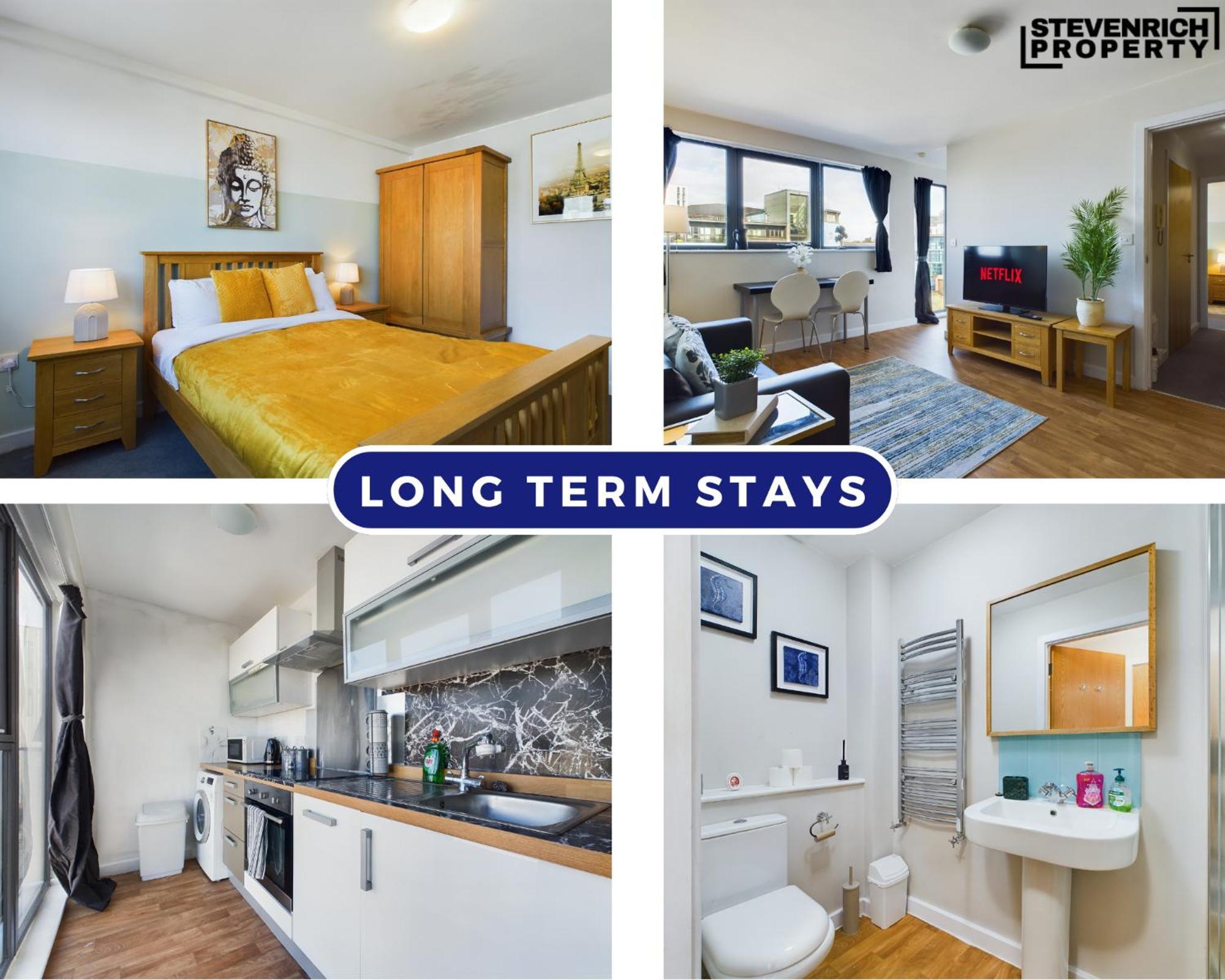 Stylish Central Apartment 2 Beds 4 Guests Long Term Stays Apartment